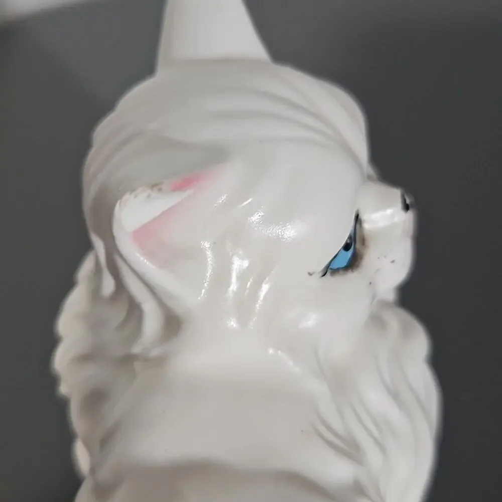 Vintage Betson's Hand Painted White Cat Figurine Made in Japan